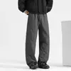 Pantalones de Plumas para Hombre Invierno Forro Polar Engrosado Pierna Ancha Rectos Cálidos de Algodón Pantalones de Chándal con Cordón Pantalones Casuales para Hombre