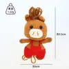 Colgantes Llavero de los Doce Animales del Zodiaco, Llaveros de Animales Tejidos a Mano, Dijes para Bolsos Tejidos, Artículos de Crochet Hechos a Mano Terminados