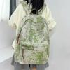 Nueva Mochila Estilo Chino para Estudiantes Universitarias Diseño Antiguo Mochila con Graffiti de Bambú Escuela Secundaria Escuela Secundaria Mochila de Alta Capacidad Moderna