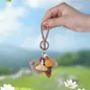 Chaveiro Pingente Sino de Vento de Casca de Fruta de Planta Natural Kit de Material Artesanal DIY Produto Acabado Decoração de Mochila para Cura Sonora