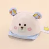 Nuevo sombrero de primavera para niños, oso de dibujos animados, gorra de visera para niña, sombrero de sol con protección solar para bebé niño