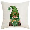 Nueva calle transfronteriza. Funda de Almohada Día de San Patricio Enano Trébol de la Suerte Festival Irlandés Funda de Almohada Cojín