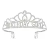 Comercio Exterior Niña de Cumpleaños Princesa Corona de Cumpleaños Diadema Brillo Dorado Cinta para el Hombro Cinta de Etiqueta Decoraciones para Fiesta