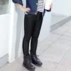 Pantalones de Invierno Nuevos Gruesos Estilo Mezclilla para Niñas, Versión Coreana de Moda con Borrego, Pantalones Ajustados para Niños