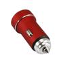 Cargador de Coche Mini de Aleación de Aluminio al por Mayor Transfronterizo 2.4A Cargador de Coche Metálico USB Dual Encendedor de Cigarrillos Cargador Flash