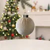 Bolas de Natal Envoltas em Tecido de Comércio Exterior Mais Vendidas para Decoração de Interiores Enfeites de Árvore de Natal DIY Bolas de Natal de Tecido em Estoque