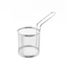 Cesta para Freír de Acero Inoxidable Cesta para Papas Fritas Malla de Aceite Rejilla de Aceite Cesta para Snacks de Restaurante Cesta para Alitas de Pollo Cesta Decorativa de Bloque de Pollo
