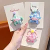 Goma para el pelo tipo moño de bebé con cuadros de estrella de cinco puntas estilo coreano, Cuerda para el pelo a cuadros linda para niñas, Accesorio para el pelo que no daña el cabello