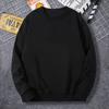 Sudadera para hombre, primavera y otoño, cuello redondo fino, marca de moda, top 2023, nueva chaqueta informal americana de manga larga para hombre
