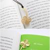 Bookzzicard Exclusivo Marcador de Página de Planta Marcador de Página de Metal Série Diária Série Flor de Lótus Folha de Bordo