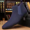 Zapatos de Talla Grande para Hombre Transfronterizos Zapatos Casuales de Cuero Nuevos de Caña Alta para Exteriores Moda de Punta de Gama Elegantes Versátiles Calzado de Moda
