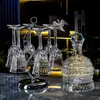 Juego de Copas de Vino de Cristal de Gama Alta, Decantador Giratorio de Cristal Estilo Europeo, Copas Grandes para Borgoña