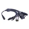 Jack de producto para coche balanceado 8016 de 5521 hembra a 5525 macho, de uno a seis, conector de aviación M12/M16, 1 a 6