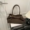 Bolsa de Suede para Axila Outono para Mulheres 2026 Nova Tendência Bolsa de Mão Retrô Bolsa Tote Grande Capacidade Bolsa para o Dia a Dia