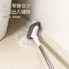 Cepillo Mágico Pequeño Retráctil con Mango Largo Cepillo Limpiador de Ranuras de Ventana de Piso para el Hogar Cepillo de Mango Largo para Ranuras de Baño