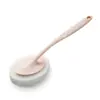 Cepillo de Esponja con Mango Largo, Cepillo para Piso, Esponja Nano, Cepillo para Inodoro, Cepillo para Bañera Doméstico, Cepillo de Limpieza para Cocina