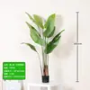 Planta Artificial de Plátano Viajero en Maceta, Planta Verde Grande de Pie para Decoración de Sala de Estar, Árbol Falso para Habitaciones Modelo de Hotel y Alojamiento, Planta Biomiética