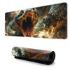 Mouse pad estilo anime super grande com trava de borda para meninos e-sports, teclado grande e espesso antiderrapante