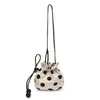 Bolso de Lunares para Mujer, Nuevo Bolso de Hombro y Axila de Moda Trendy para Verano 2026, Bolso Cruzado Tipo Cubo Versátil y Exquisito