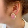 Pendientes de aguja de plata con forma de gota de agua, de cristal en polvo, sencillos, de alta gama, estilo retro, con diseño de viajero frecuente, joyería para las orejas, venta al por mayor