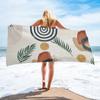 Toallas de Playa Impresas de Microfibra Hechas a Mano en Lotes Pequeños, Toallas Refrescantes Absorbentes Personalizadas Bajo Pedido, Toallas de Secado Rápido para Exteriores