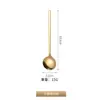 Cuchara de acero inoxidable 304 Cuchara dorada para café Cuchara de postre Cuchara para nido de pájaro Cuchara para miel Cuchara para condimentos Cuchara mezcladora Cuchara para té de leche