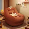 Sofá Preguiçoso para Apartamentos Pequenos, Poltrona Sofá para Sala de Estar, Quarto, Varanda, Assento Único Estilo Francês, Tatami, Estilo Casual Moderno