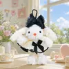 Lindo Llavero de Conejo de Orejas Largas con Vestido de Princesa de Peluche Figura de Muñeca de Dibujos Animados Cosplay Colgante para Bolso de Pareja Pequeño Regalo