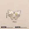 Estilo Retrô Dourado e Prateado Duas Cores Pingente Multiformas Coração Borboleta Grama Pingente Acessórios para Pulseira Colar Brincos DIY