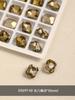 Accesorios para uñas luz de lujo Marrón Amor Diamante Cruz Fronterizo fondo puntiagudo Diamante corazón torcido hacha octogonal diamante al por mayor accesorios para uñas