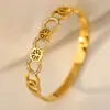 Venta al por mayor transfronteriza del fabricante Oro de 18 quilates de alta gama Incrustado de diamantes para mujer Acero de titanio Joyería que no se decolora Pulsera de acero de titanio Árbol de la vida