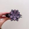 Pinza para el cabello de tres dientes estilo coreano para mujer, elegante pinza de pico de pato con pedrería, accesorios para el cabello, pinza para el cabello Joker famosa en Internet, tocado al por mayor