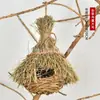[Nido de Pájaro de Maleza] Heno Falso, Decoración de Hierba Seca y Ratán, Decoración Grande de Ratán de Montaña para Interior y Exterior, Colgante para Árbol y Paisajismo