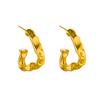 Pendientes de plata S925 con forma de aguja, personalizados, metálicos, simples, geométricos, triangulares irregulares, de estilo frío europeo y americano.
