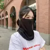 Máscara de Proteção Solar para Homens, Cobrindo o Rosto Inteiro, Cachecol Máscara Esportiva para Ciclismo com Presilha na Orelha, Proteção do Pescoço, Véu Cachecol de Seda Gelada para Mulheres