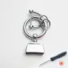 Accesorios para llaveros de coche: Hebilla de aleación de zinc multifuncional de marca moderna, hebilla de herradura, anillo de resorte, herrajes, se puede grabar con láser con logotipo