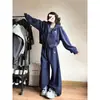 Conjunto de ropa deportiva de moda europea y americana para mujer, primavera y otoño, holgado y adelgazante, estilo coreano, sudadera con capucha para estudiante, conjunto casual de dos piezas