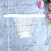 Tanga Feminina Sexy Transparente de Renda Baixa Fina Respirável Casual