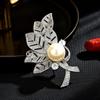 Nuevo diseño exquisito retro lujo bohemio hoja corsage pasador accesorios fábrica directa cabello liso