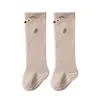 Calcetines largos para bebé para otoño, algodón clase A, calcetines altos antideslizantes para niños y niñas, calcetines de suelo para niños pequeños, calcetines para bebé