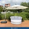 Cadeira de Lounge Sofá para Pátio de Vila ao Ar Livre Sofá Cama Rattan para Jardim Terraço Interior Hotel Varanda Sofá Cama