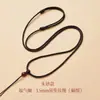 Cordón para colgante de jade tejido a mano, cadena de collar para hombres y mujeres, amuleto de jade, colgante de Buda de jadeíta, cordón para colgar amarillo, rojo, negro