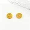 Nuevos Pendientes y Clavos Redondos con Textura Plisada, Estilo Retro Francés, Elegantes y de Alta Gama
