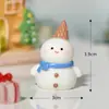 Caja de Regalo Navideña Nueva Paisaje Navideño en Miniatura Escena de Nieve Accesorios de Bola de Cristal Cerdo Navideño Rollo de Huevo Muñeco de Nieve Adornos de Resina