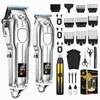 Set de Cortapelos Eléctrico Transfronterizo con Recortadora de Cabello Recargable y Máquina Cortapelos Combo