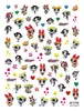 Estilo Japonés Popular Lindo Infantil Graffiti Pegatinas para Uñas ins Dibujos Animados Cachorro Gato Cereza Lazo Pegatinas para Uñas