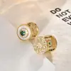 Brincos de Concha com Zircônia Estrela de Oito Pontas, Levemente Luxuosos, Compactos e Exquisitos, Brincos com Design Retrô de Nicho, Brincos Simples e de Alta Qualidade