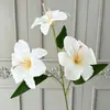 Flor de Lirio de Tres Cabezas Impresa en 3D Flor Artificial Arreglo de Boda Arreglo Floral Decoración del Hogar Accesorios de Flor para Cámara