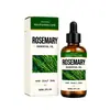 Óleo essencial de alecrim: Para uso diário, suaviza o cabelo, proporciona uma sensação refrescante, é fácil de aplicar, alisa o frizz e realça o brilho e a beleza dos cabelos.. É um óleo para cuidados com o cabelo