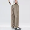 Pantalones Deportivos Anchos de Pierna Recta Holgados de Moda para Hombre, Verano Delgados de Seda de Hielo de Secado Rápido Casuales para Hombre